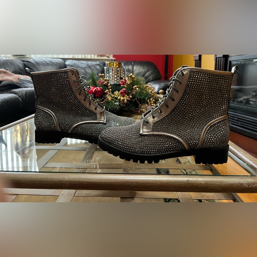 Design Lab Lord & Taylor Silver Boots